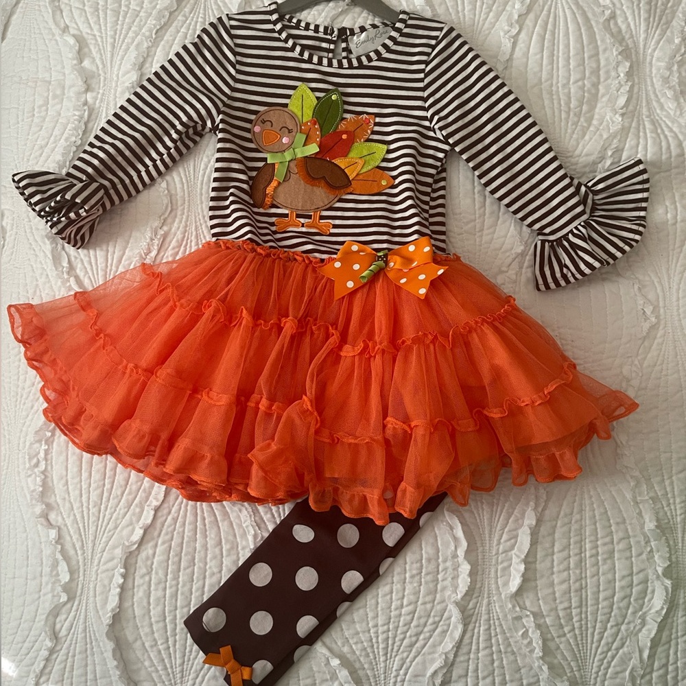 Toddler Turkey Dress Set